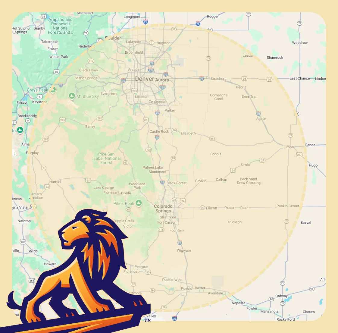 Alphalete Trenchless Sewer Repair Colorado Service Map