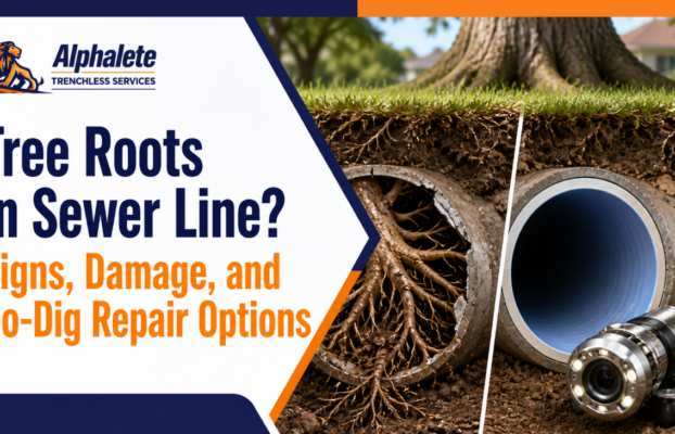 Sewer Line Repair Without Digging: How Trenchless Repair Fixes Root-Damaged Pipes