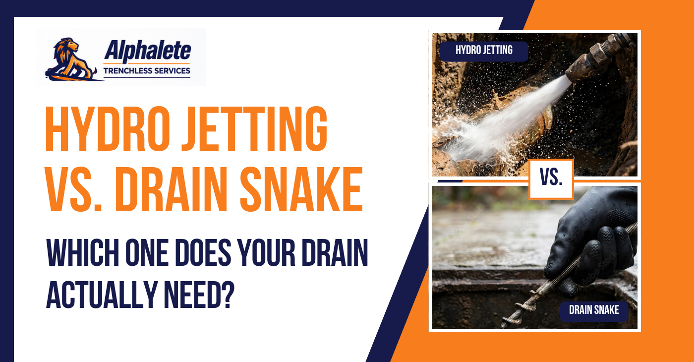 Hydro Jetting vs. Drain Snake: Which One Does Your Drain Actually Need?