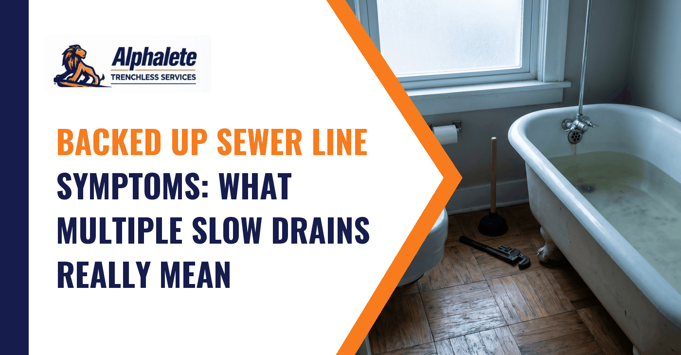 Backed Up Sewer Line Symptoms: What Multiple Slow Drains Really Mean