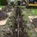 Traditional sewer repair means opening a trench across the yard