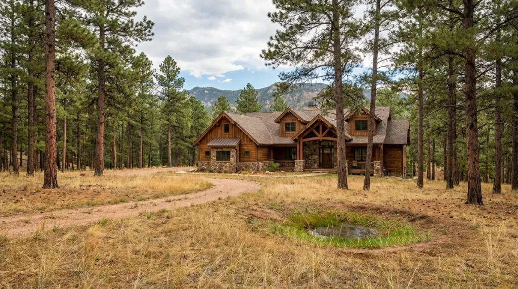 Sewer line repair in Monument, CO: forested Tri-Lakes area home with a failing sewer line