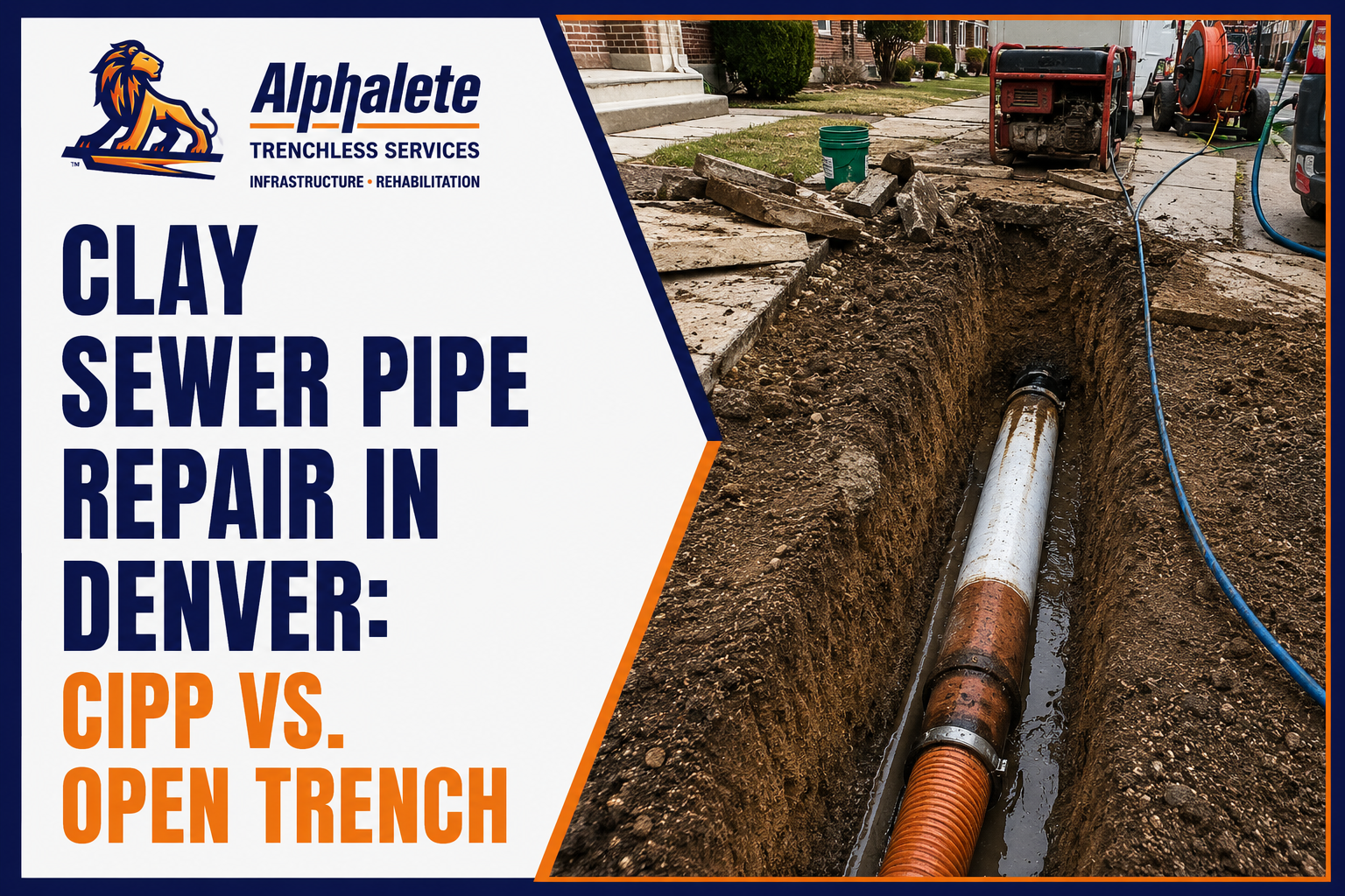 Clay Sewer Pipe Repair in Denver: CIPP vs. Open Trench