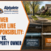 Diagram of Denver sewer line responsibility: the city maintains the public sewer main while the property owner is responsible for the sewer lateral from the tap to the home
