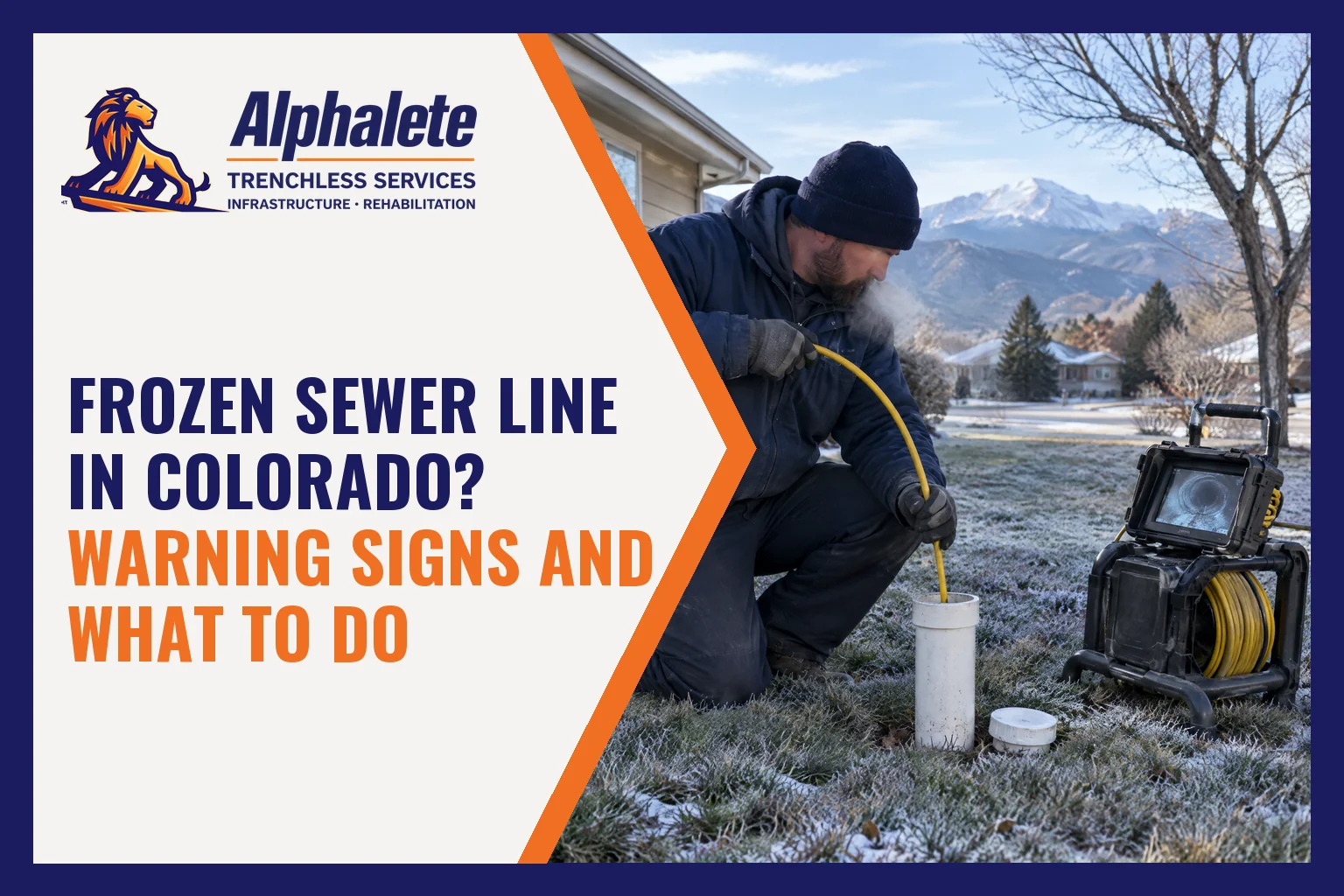 Frozen Sewer Line in Colorado: Warning Signs, Causes and What to Do